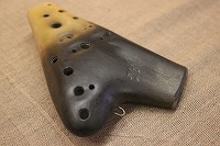 (工房悠)新ダブルオカリナ 半炭化仕上げ ソプラノG管