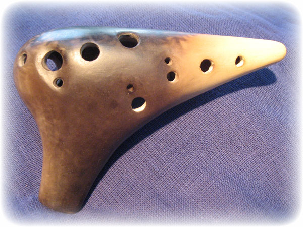 工房“悠”オカリナ 半炭化仕上げ ソプラノD管