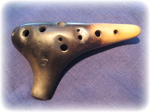 工房“悠”オカリナ 半炭化仕上げ ソプラノF管