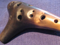 工房“悠”オカリナ 半炭化仕上げ ソプラノG管